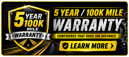 Learn about our 5-year / 100,000-mile warranty